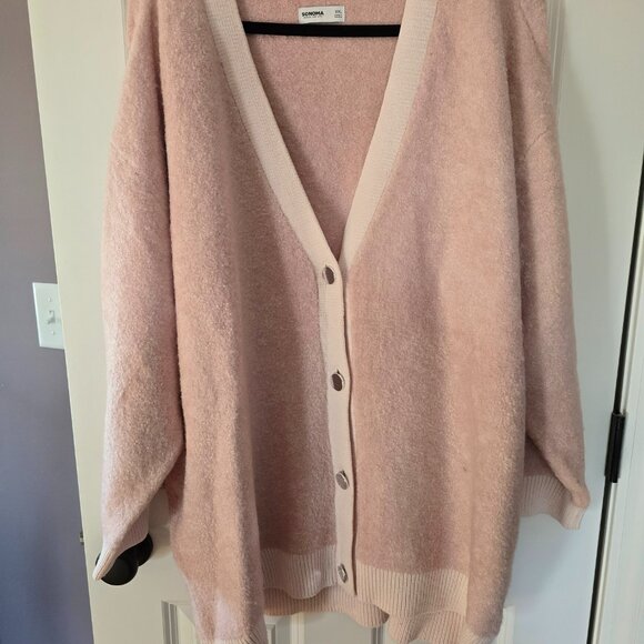 New Sonoma Womens Pink Cardigan XXL - Picture 3 of 5